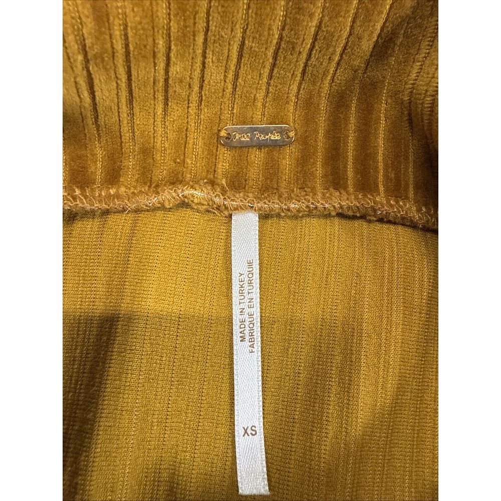 Free People Selena Slouchy Pullover Ribbed Button Close Front Hip Pockets XS - Picture 5 of 12